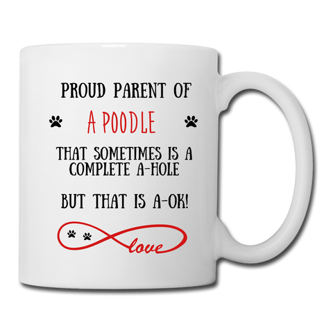 Image of Poodle gift, Poodle mug, Poodle cup, funny Poodle gift, Poodle thank you, Poodle appreciation, Poodle gift idea - white