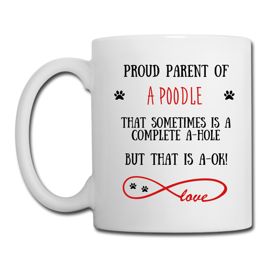 Poodle gift, Poodle mug, Poodle cup, funny Poodle gift, Poodle thank you, Poodle appreciation, Poodle gift idea - white