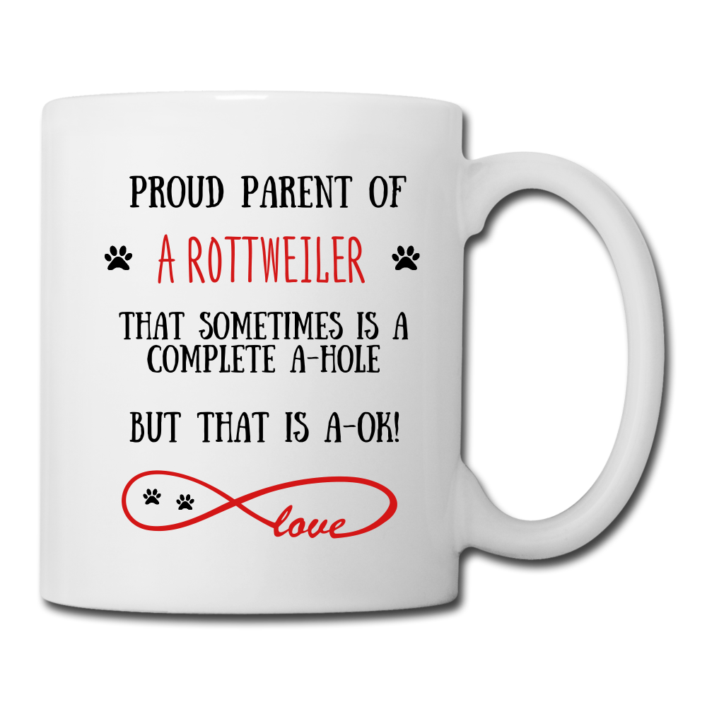 Rottweiler gift, Rottweiler mug, Rottweiler cup, funny Rottweiler gift, Rottweiler thank you, Rottweiler appreciation, Rottweiler gift idea - white