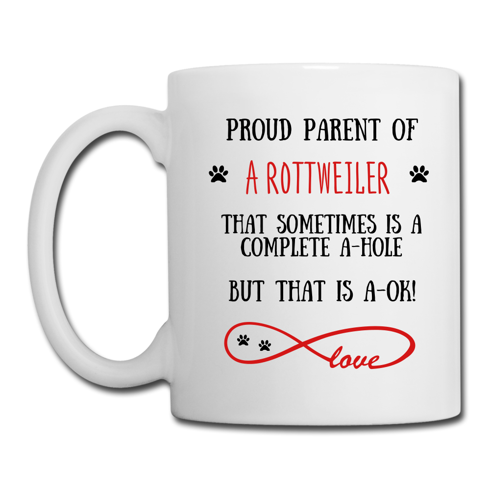 Rottweiler gift, Rottweiler mug, Rottweiler cup, funny Rottweiler gift, Rottweiler thank you, Rottweiler appreciation, Rottweiler gift idea - white
