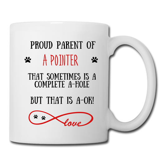 Pointer gift, Pointer mug, Pointer cup, funny Pointer gift, Pointer thank you, Pointer appreciation, Pointer gift idea - white