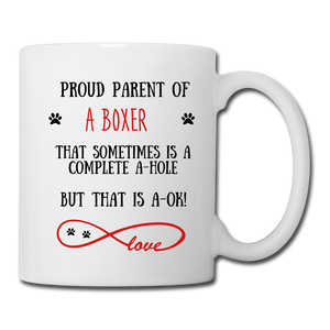 Boxer gift, Boxer mom, Boxer mug, Boxer gift for women, Boxer mom mug, Boxer mommy, Boxer doodle - white