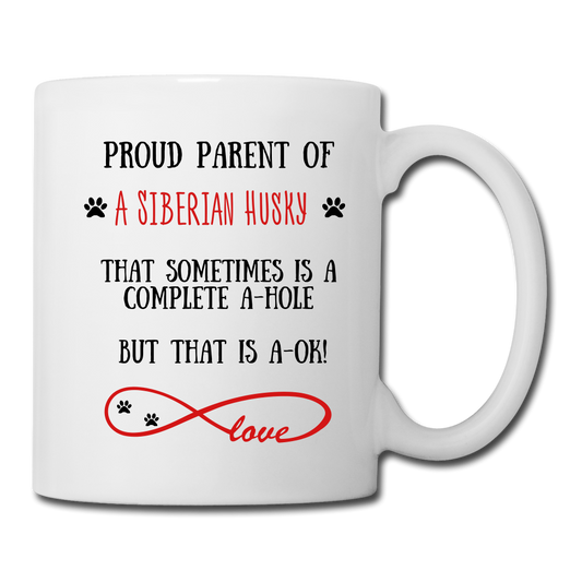 Siberian Husky gift, Siberian Husky mom, Siberian Husky mug, Siberian Husky gift for women, Siberian Husky mom mug, Siberian Husky mommy, Siberian Husky doodle - white
