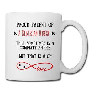 Siberian Husky gift, Siberian Husky mom, Siberian Husky mug, Siberian Husky gift for women, Siberian Husky mom mug, Siberian Husky mommy, Siberian Husky doodle - white