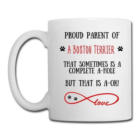 Image of Boston Terrier gift, Boston Terrier mom, Boston Terrier mug, Boston Terrier gift for women, Boston Terrier mom mug, Boston Terrier mommy, Boston Terrier - white