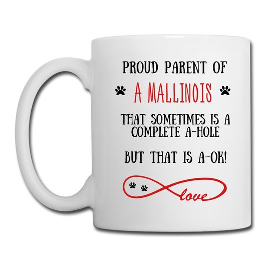 Mallinois gift, Mallinois mom, Mallinois mug, Mallinois gift for women, Mallinois mom mug, Mallinois mommy, Mallinois - white