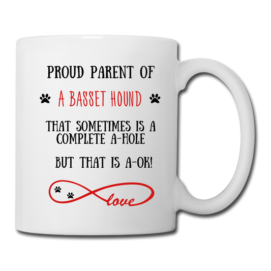 Basset Hound gift, Basset Hound mom, Basset Hound mug, Basset Hound gift for women, Basset Hound mom mug, Basset Hound mommy, Basset Hound - white