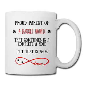Basset Hound gift, Basset Hound mom, Basset Hound mug, Basset Hound gift for women, Basset Hound mom mug, Basset Hound mommy, Basset Hound - white