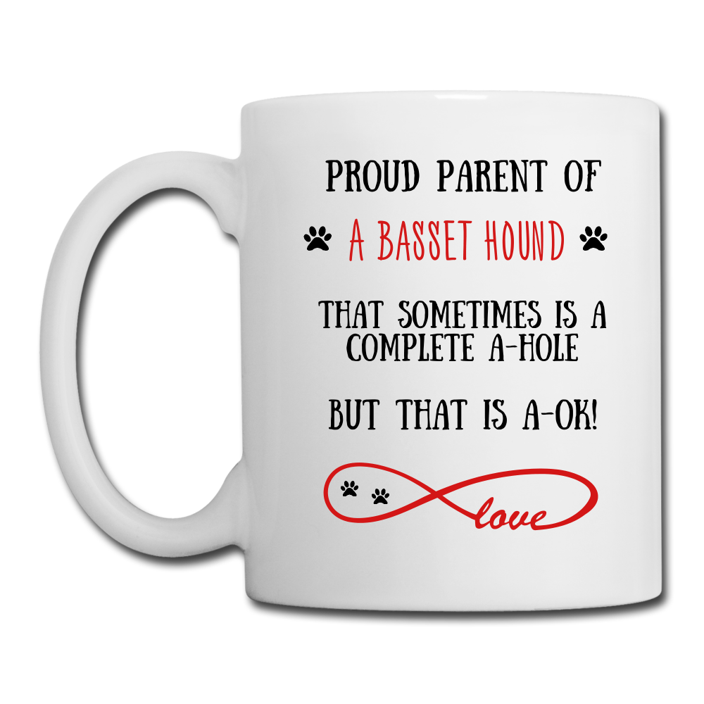 Basset Hound gift, Basset Hound mom, Basset Hound mug, Basset Hound gift for women, Basset Hound mom mug, Basset Hound mommy, Basset Hound - white