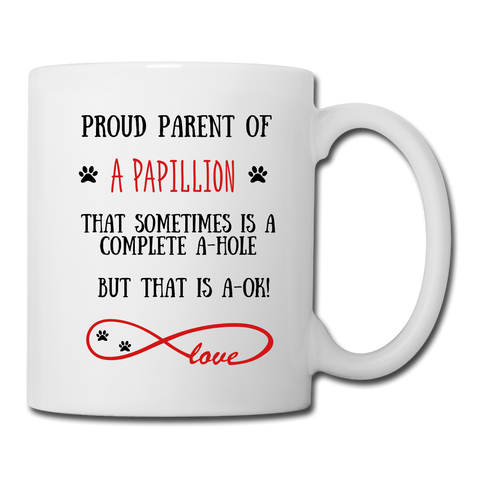 Image of Papillion gift, Papillion mom, Papillion mug, Papillion gift for women, Papillion mom mug, Papillion mommy, Spaniel - white