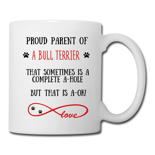 Bull Terrier gift, Bull Terrier mom, Bull Terrier mug, Bull Terrier gift for women, Bull Terrier mom mug, Bull Terrier mommy, Bull Terrier - white