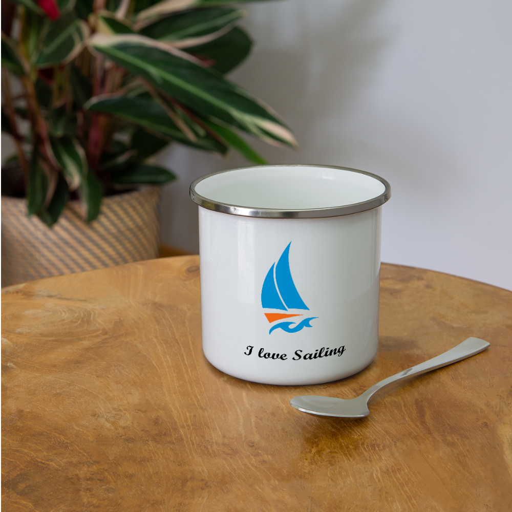 I love Sailing Camper Mug - white