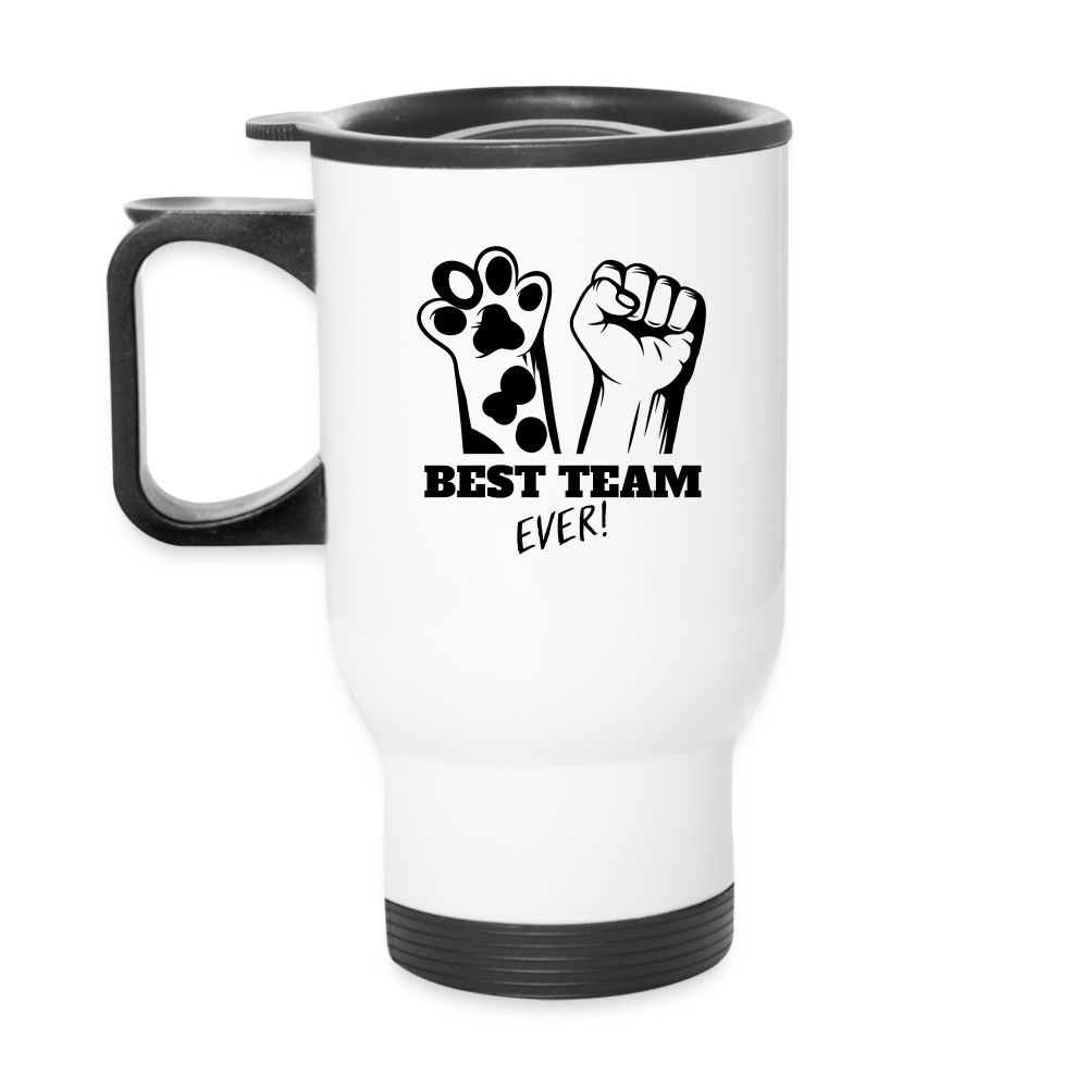The Dog Mother - Best Team Ever Travel Mug - white