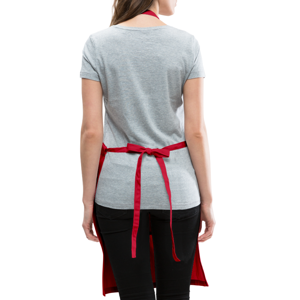 Know Thy Dog Feed Raw Adjustable Apron - red