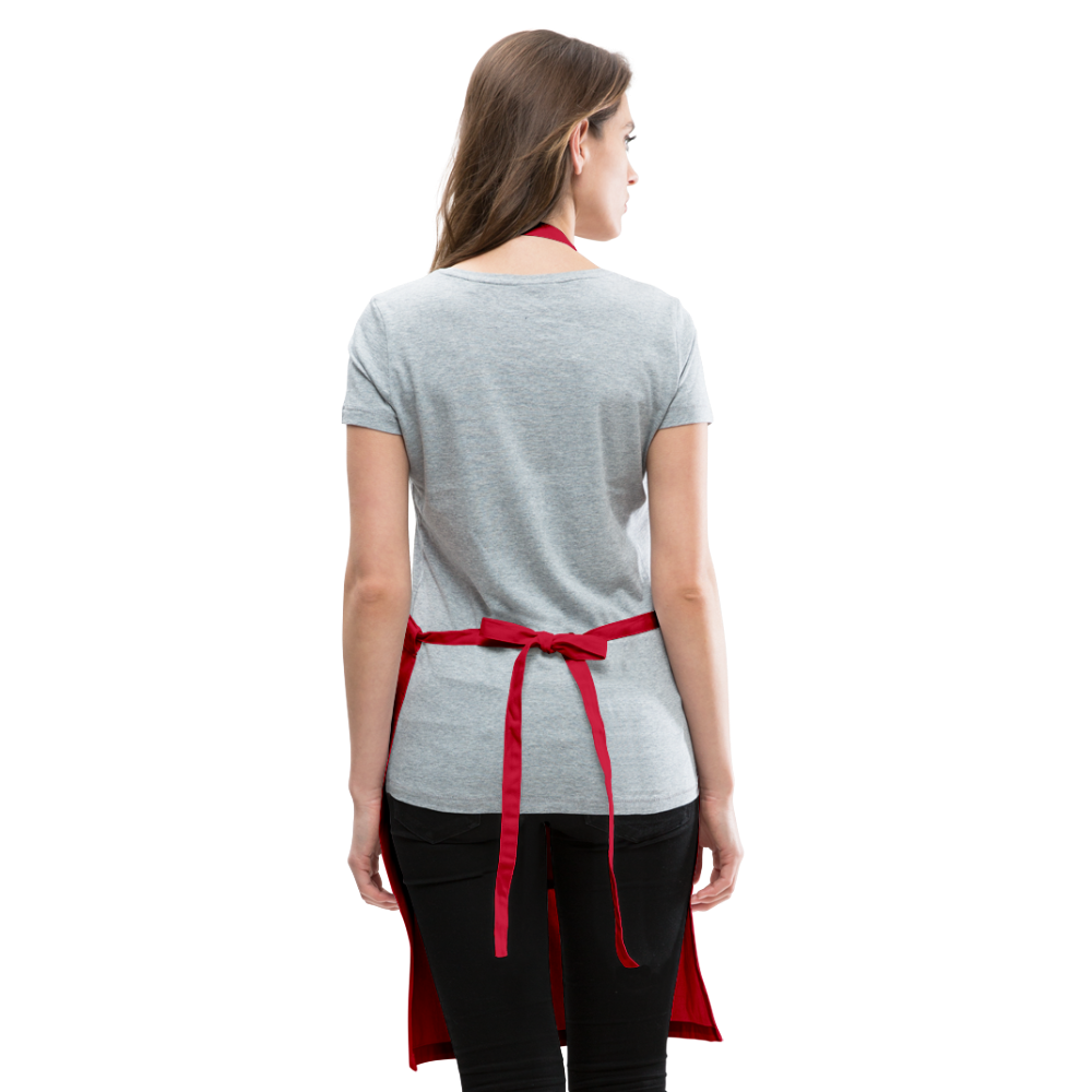 Know Thy Dog Feed Raw Adjustable Apron - red