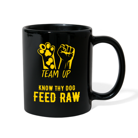 Image of Team Up - Know Thy Dog Feed Raw Black Full Color Mug - black