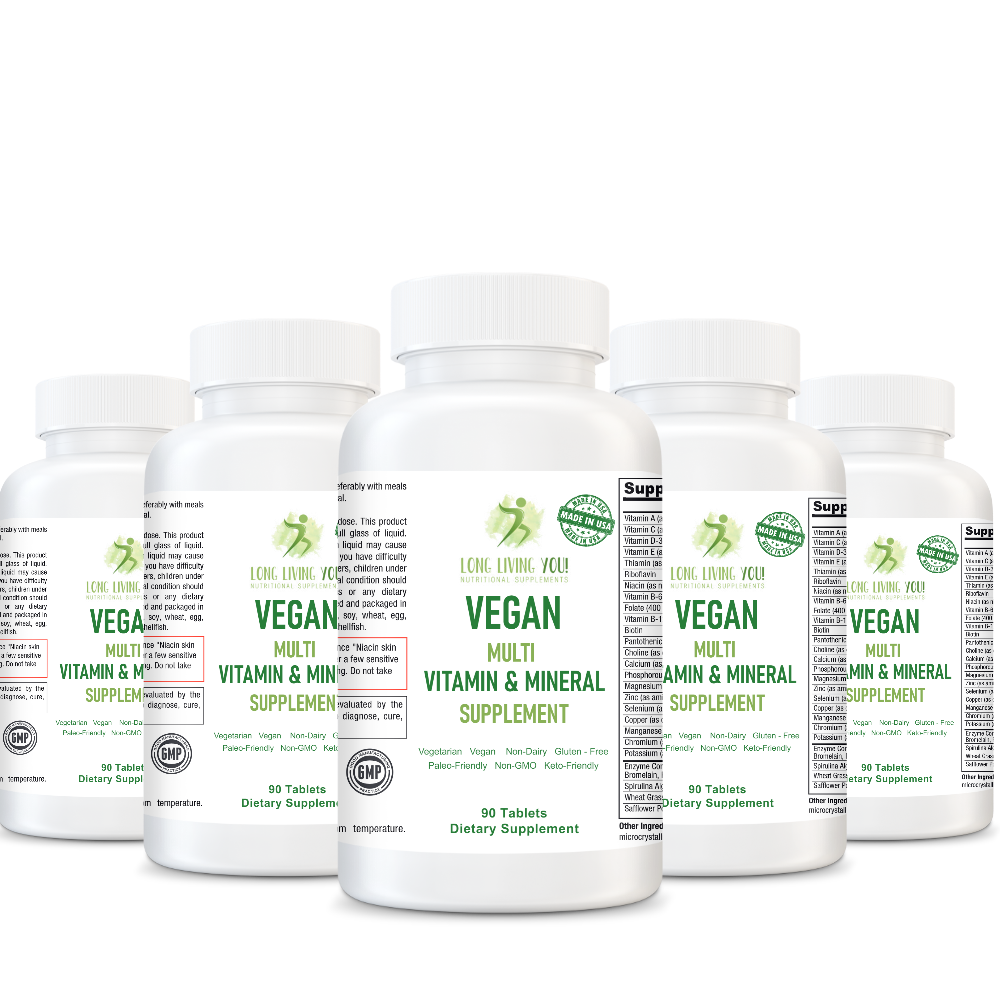 Vegan Vitality - Multi Vitamin and Mineral Supplement for Vegan Adults