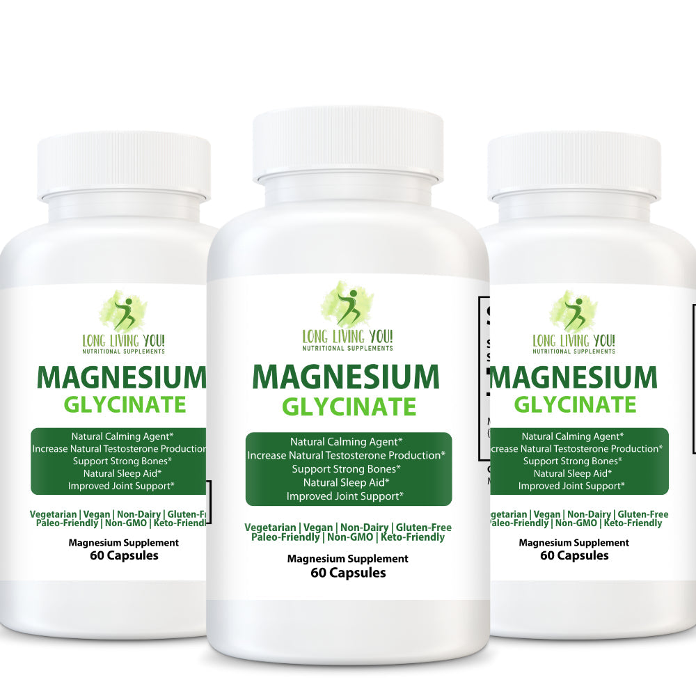 Magnesium Glycinate | Supports Bone, Sleep, Joints Plus More | | 3 Pack