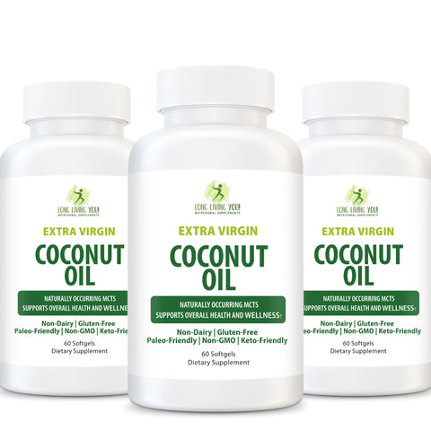 Organic Coconut Oil 1000mg | MCTS for energy and focus
