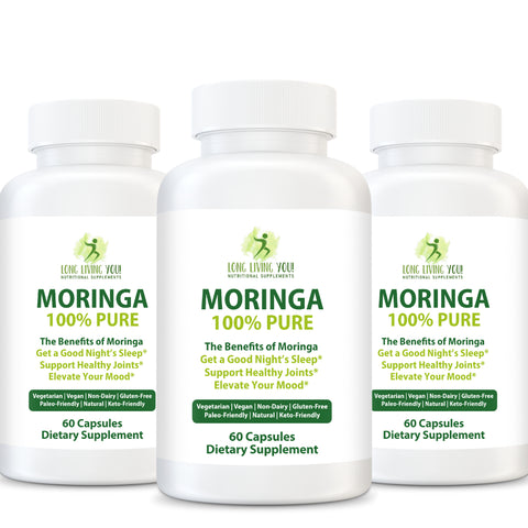 Image of Moringa Oleifera (Leaf) - 3 Pack | Pay for Two and Get One Bottle Free