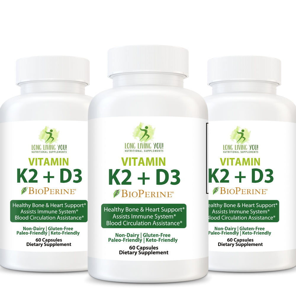 Vitamin K2 + D3 with Black Pepper for better absorption