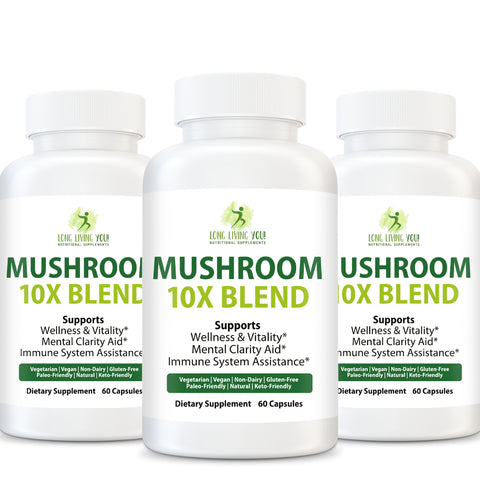 Image of Mushroom 10X 3 Pack | Pay for Two Get 3 One Bottle Free!