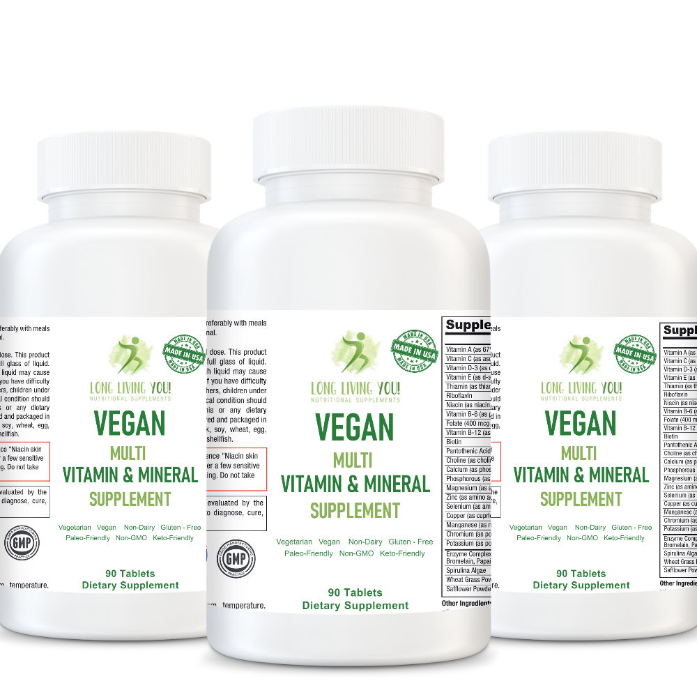 Vegan Vitality - Multi Vitamin and Mineral Supplement for Vegan Adults