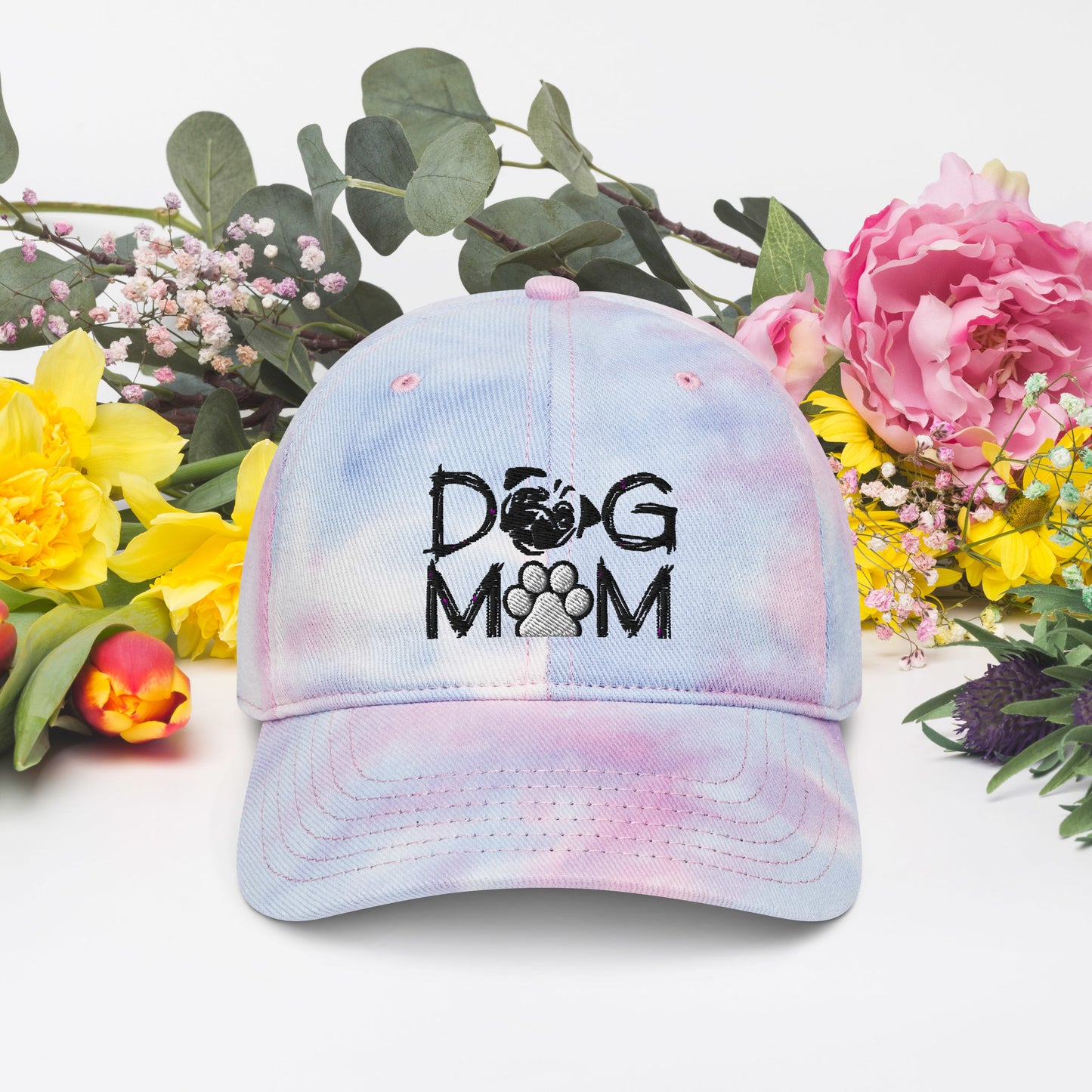 Dog Mom Tie Dye Hat | Pug