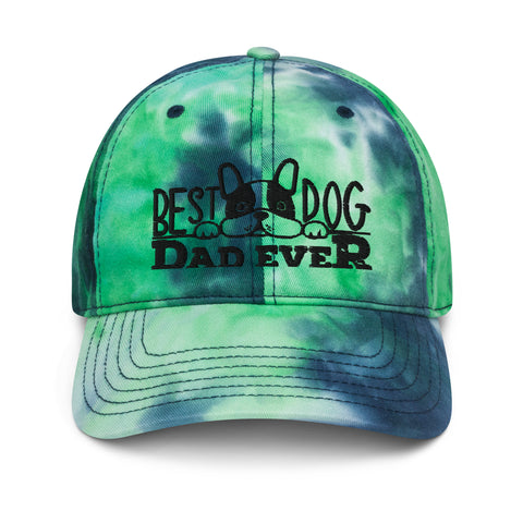 Image of Best Dog Dad Ever Tie Dye Hat