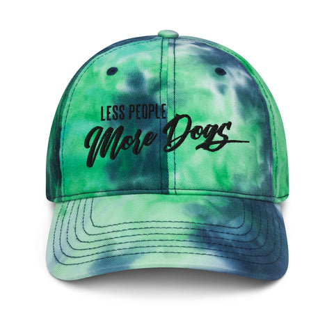 Image of Less People More Dogs Tie Dye Hat