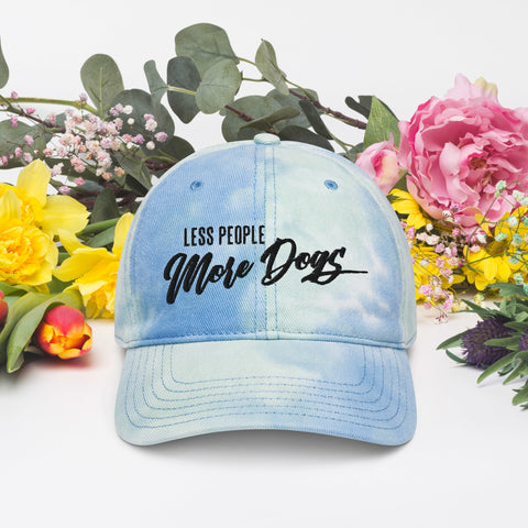 Image of Less People More Dogs Tie Dye Hat