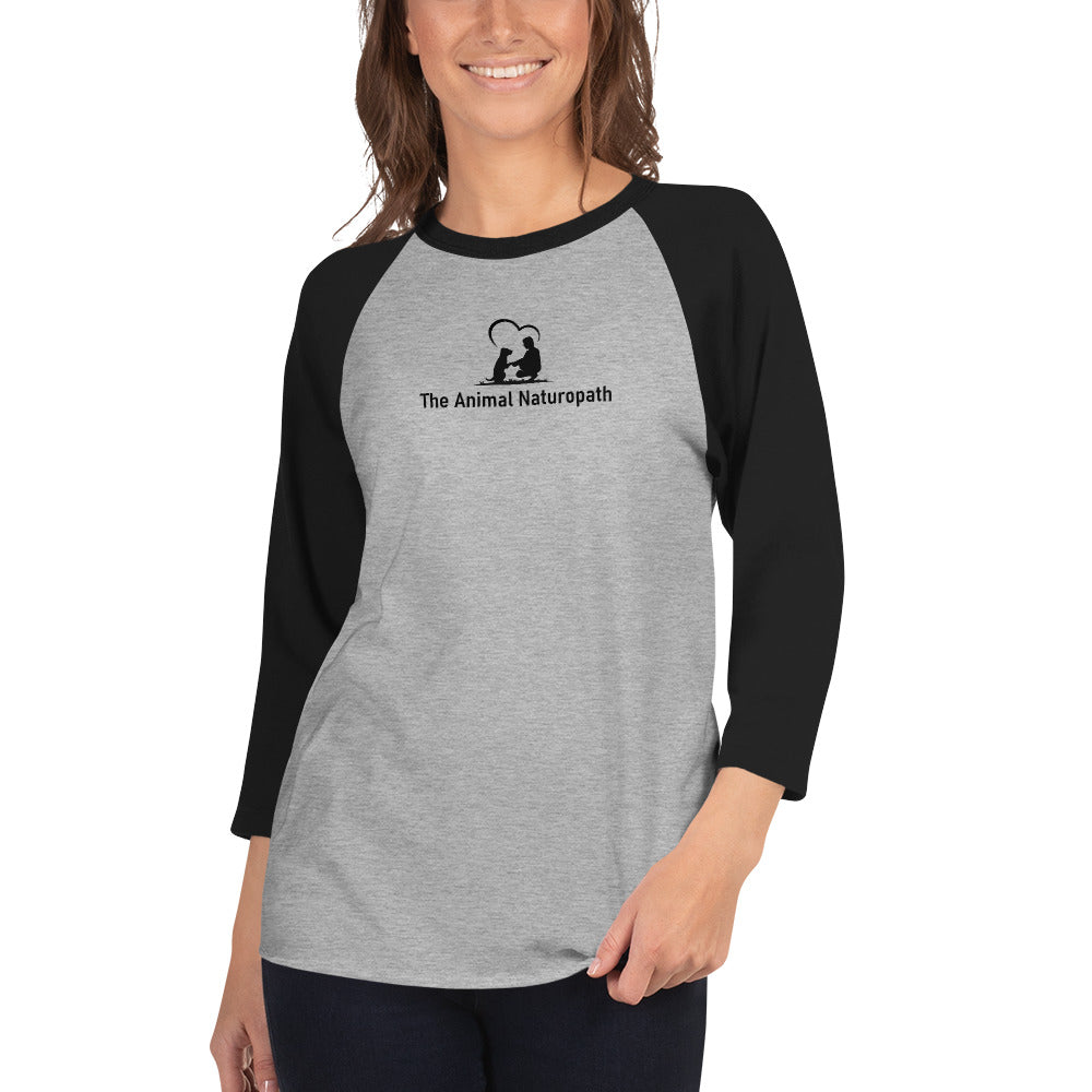 The Animal Naturopath 3/4 sleeve raglan shirt