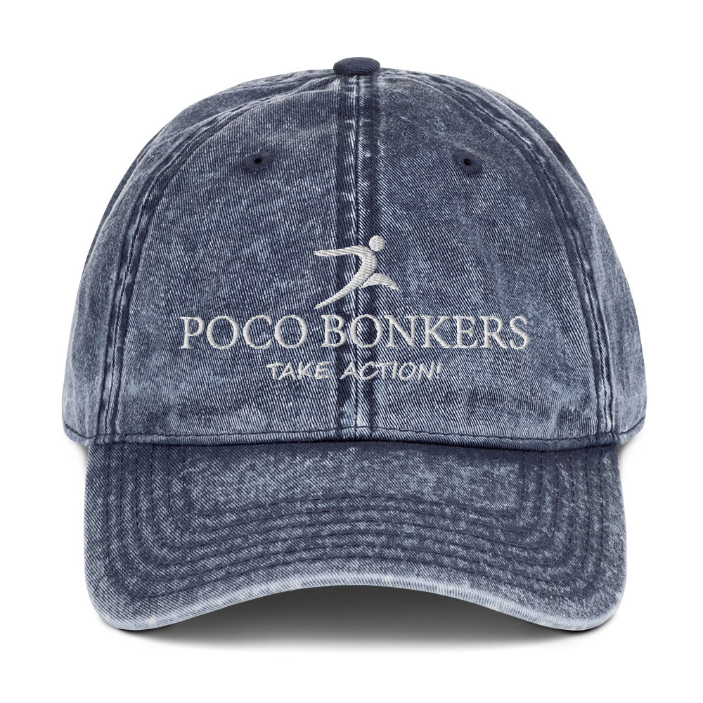 Poco Bonkers Vintage Cotton Twill Cap