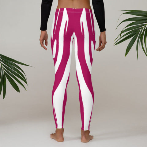 Image of Leggings Zebra print pink peacock